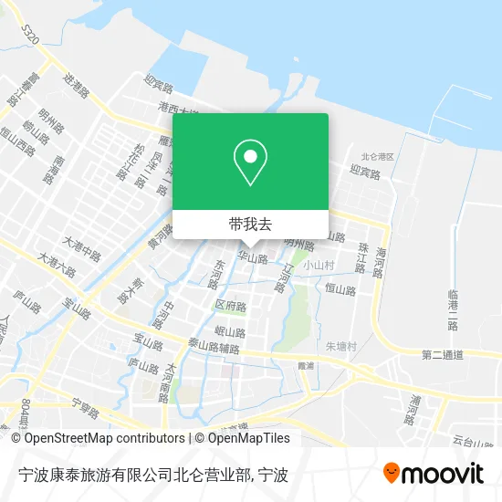 宁波康泰旅游有限公司北仑营业部地图