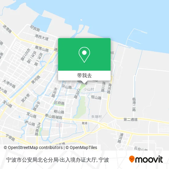 宁波市公安局北仑分局-出入境办证大厅地图