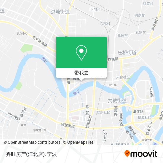 卉旺房产(江北店)地图
