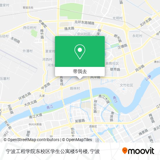 宁波工程学院东校区学生公寓楼5号楼地图