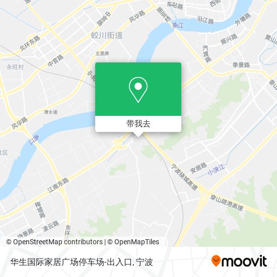 华生国际家居广场停车场-出入口地图