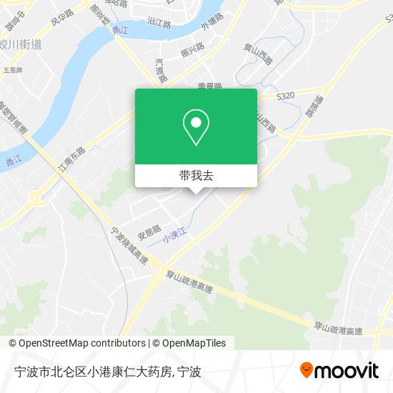 宁波市北仑区小港康仁大药房地图