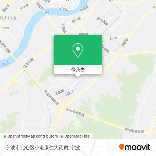 宁波市北仑区小港康仁大药房地图
