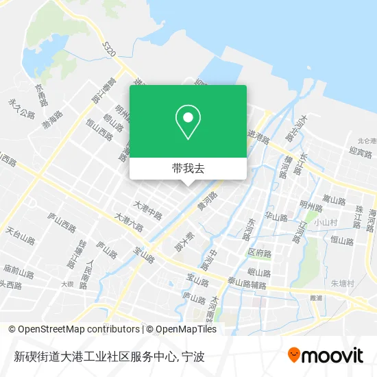 新碶街道大港工业社区服务中心地图