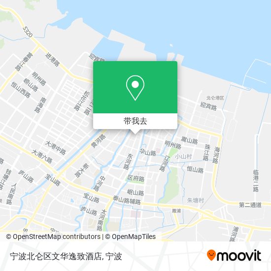 宁波北仑区文华逸致酒店地图
