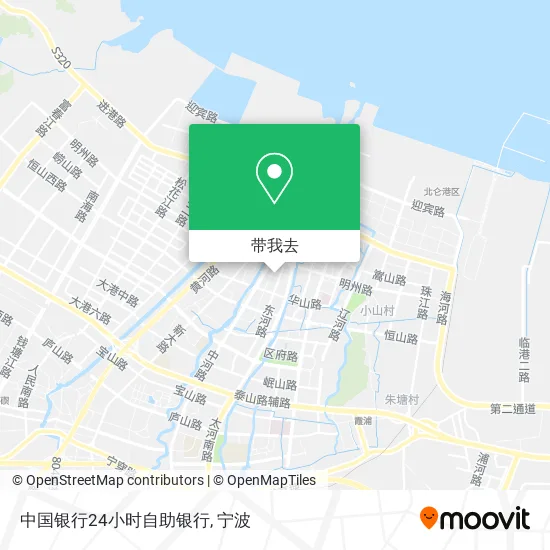 中国银行24小时自助银行地图