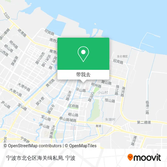 宁波市北仑区海关缉私局地图