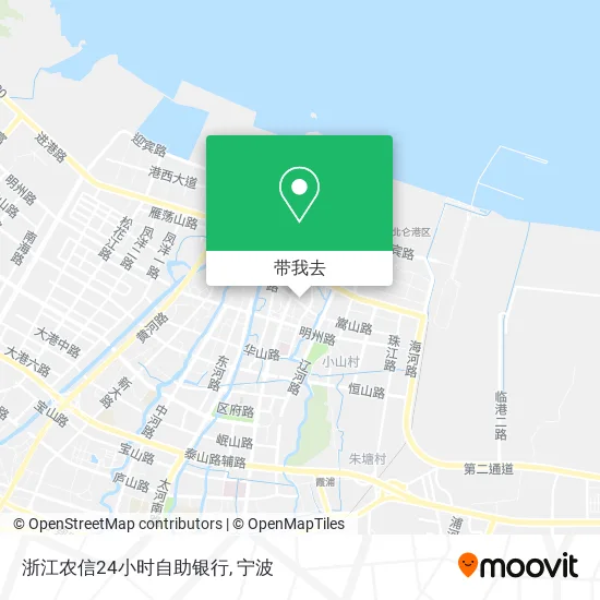 浙江农信24小时自助银行地图