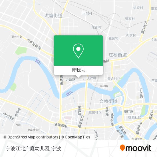宁波江北广庭幼儿园地图
