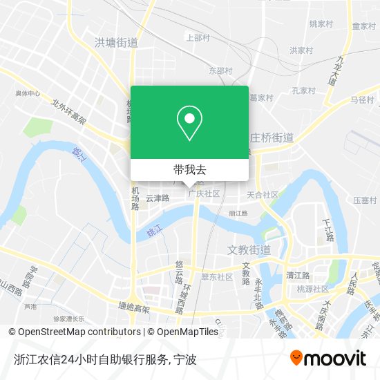 浙江农信24小时自助银行服务地图