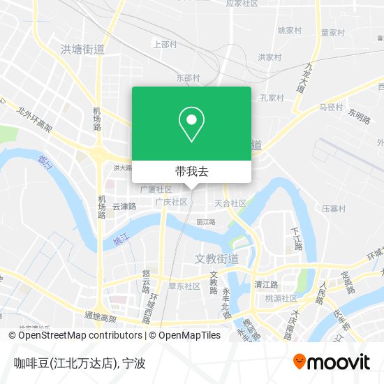咖啡豆(江北万达店)地图