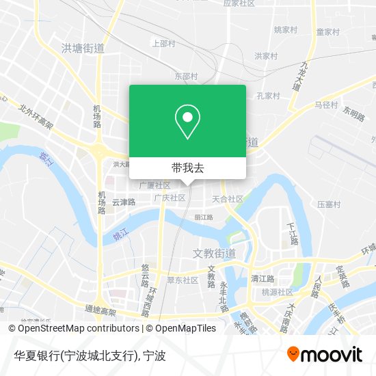 华夏银行(宁波城北支行)地图