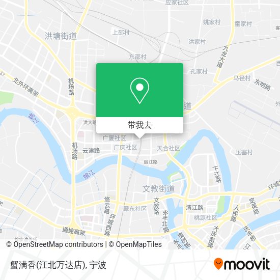 蟹满香(江北万达店)地图