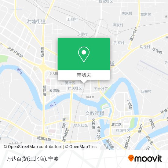 万达百货(江北店)地图