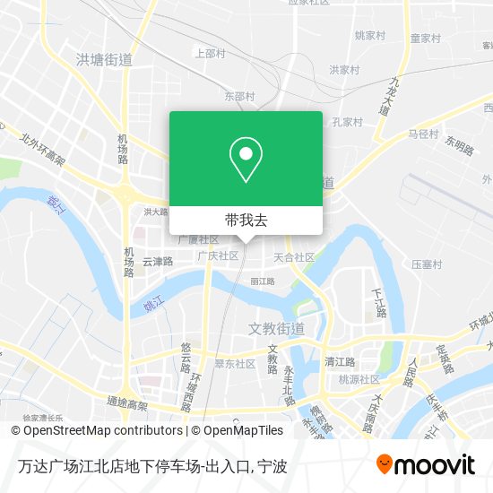 万达广场江北店地下停车场-出入口地图