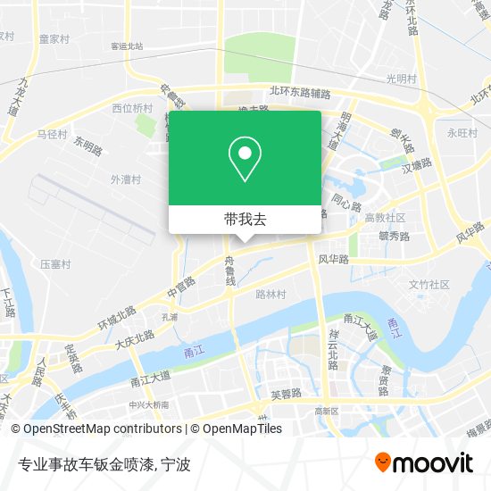 专业事故车钣金喷漆地图