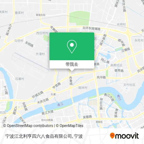 宁波江北利亨四六八食品有限公司地图