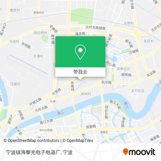 宁波镇海黎光电子电器厂地图