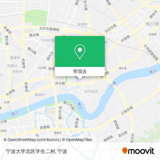 宁波大学北区学生二村地图