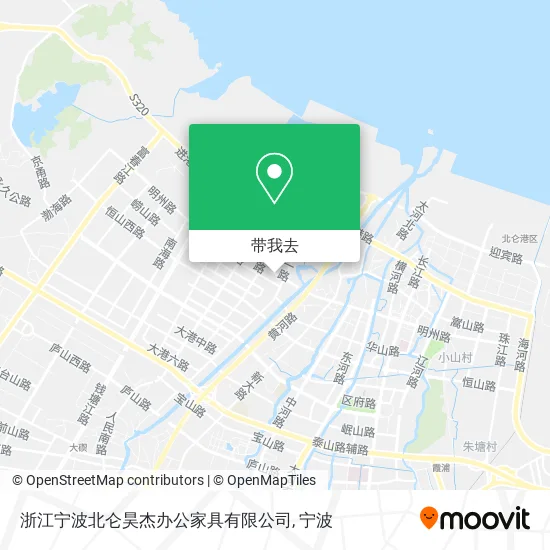 浙江宁波北仑昊杰办公家具有限公司地图