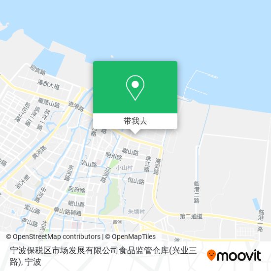 宁波保税区市场发展有限公司食品监管仓库(兴业三路)地图