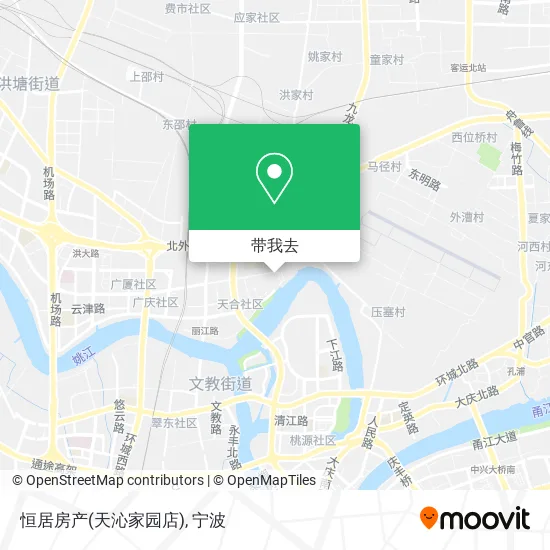 恒居房产(天沁家园店)地图