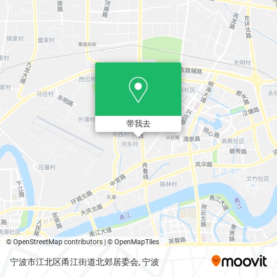 宁波市江北区甬江街道北郊居委会地图
