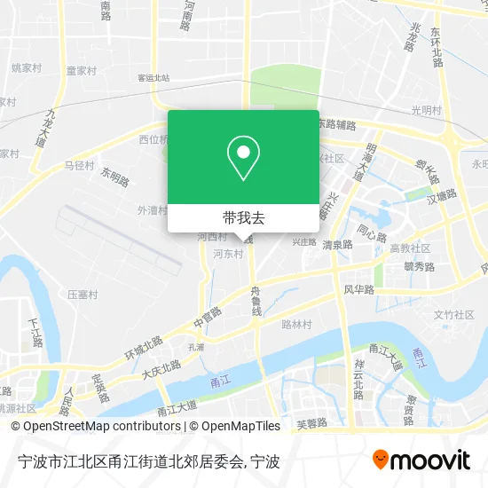 宁波市江北区甬江街道北郊居委会地图