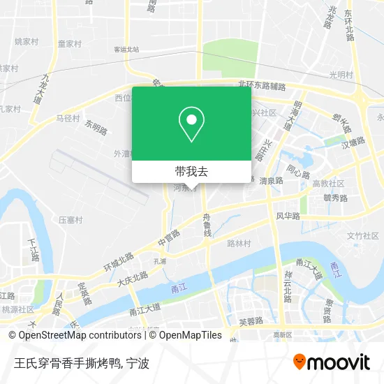 王氏穿骨香手撕烤鸭地图