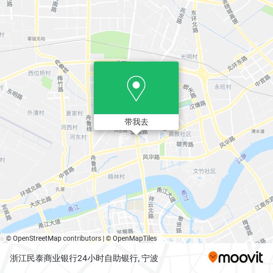浙江民泰商业银行24小时自助银行地图