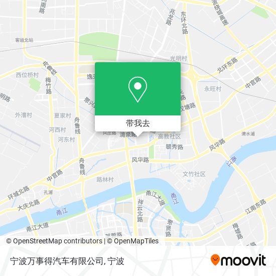宁波万事得汽车有限公司地图
