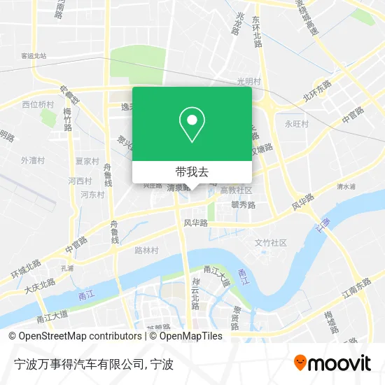 宁波万事得汽车有限公司地图