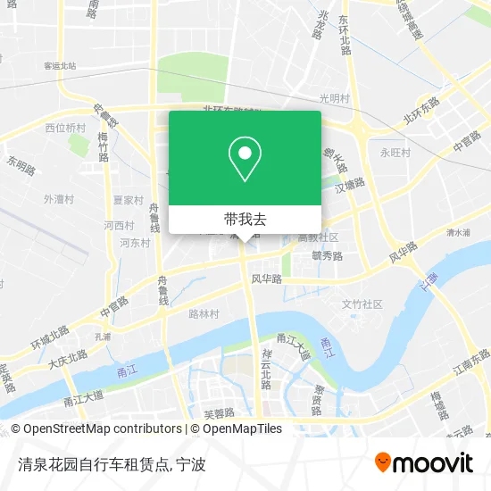 清泉花园自行车租赁点地图