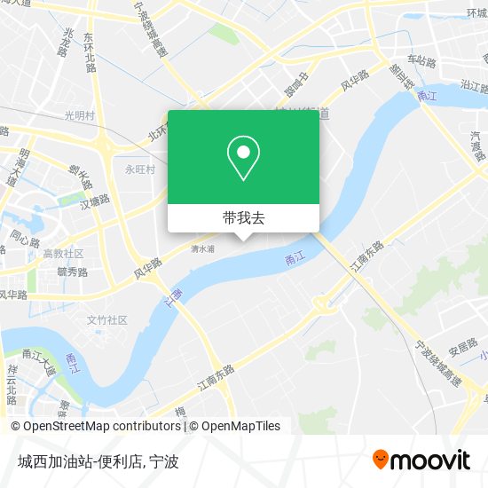 城西加油站-便利店地图