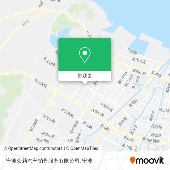 宁波众莉汽车销售服务有限公司地图