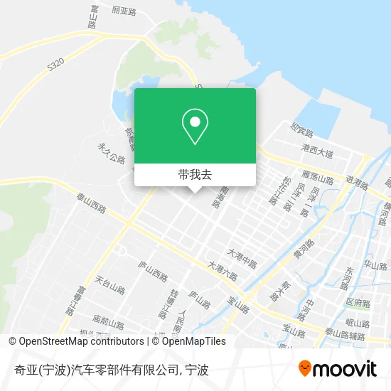 奇亚(宁波)汽车零部件有限公司地图