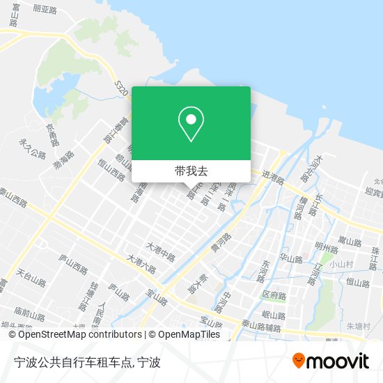 宁波公共自行车租车点地图