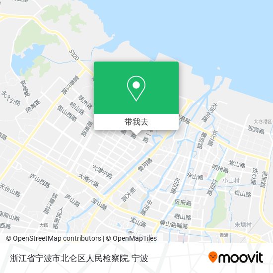 浙江省宁波市北仑区人民检察院地图