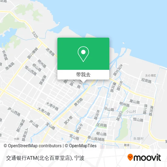 交通银行ATM(北仑百草堂店)地图