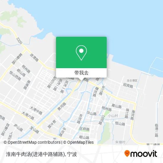 淮南牛肉汤(进港中路辅路)地图