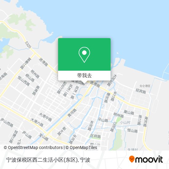 宁波保税区西二生活小区(东区)地图