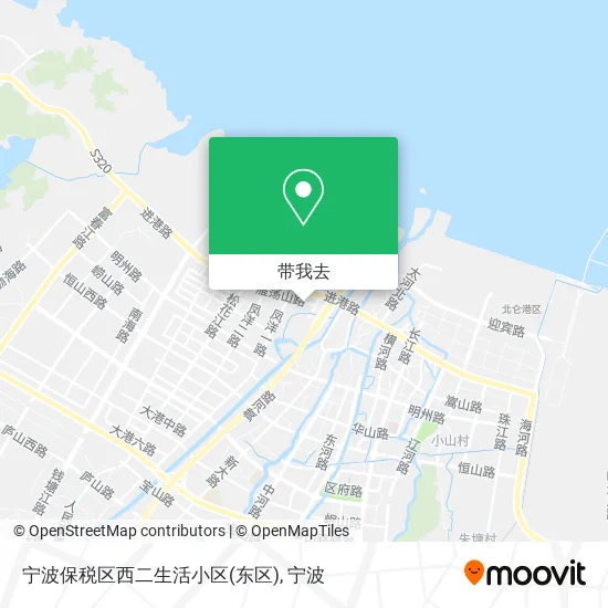 宁波保税区西二生活小区(东区)地图