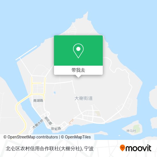 北仑区农村信用合作联社(大榭分社)地图