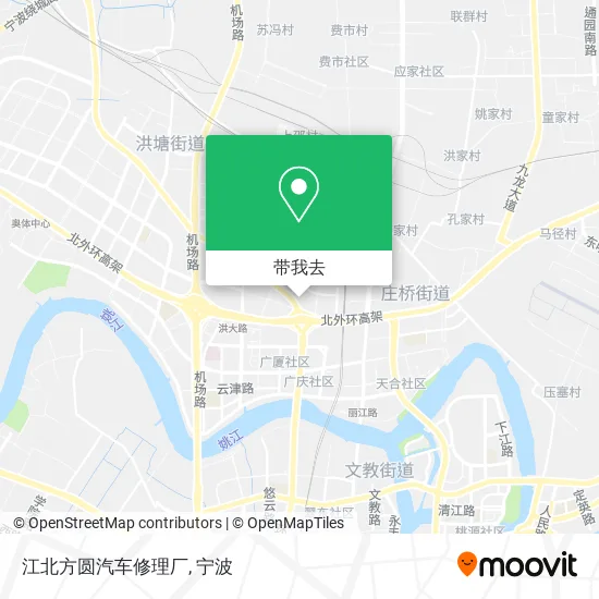 江北方圆汽车修理厂地图