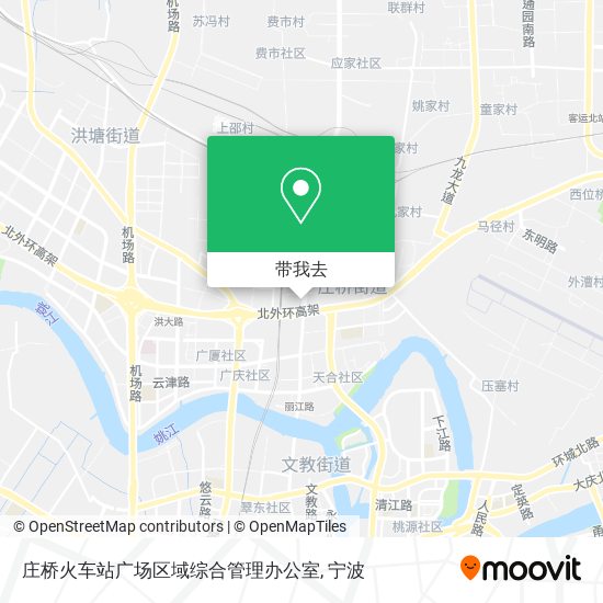 庄桥火车站广场区域综合管理办公室地图