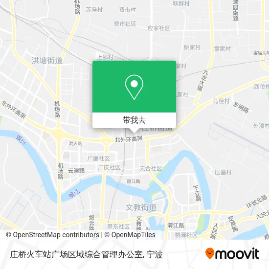 庄桥火车站广场区域综合管理办公室地图