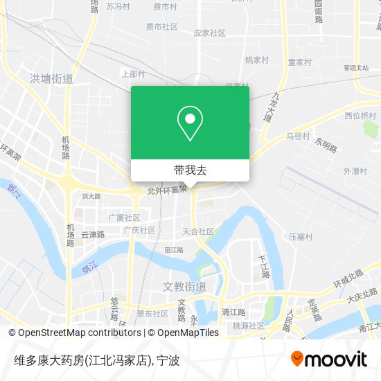 维多康大药房(江北冯家店)地图