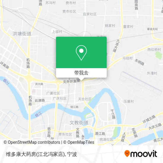 维多康大药房(江北冯家店)地图