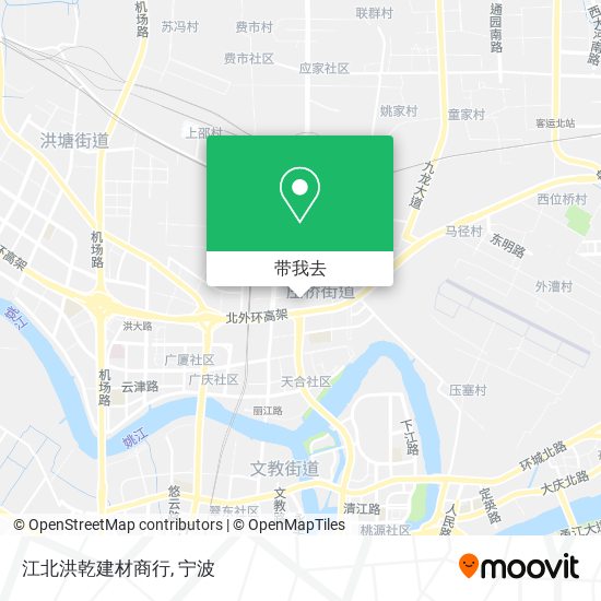 江北洪乾建材商行地图