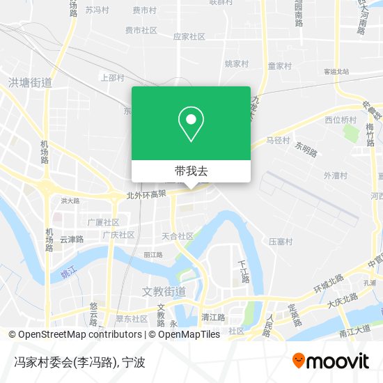 冯家村委会(李冯路)地图